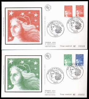 France-1997-Marianne-2x-FDC