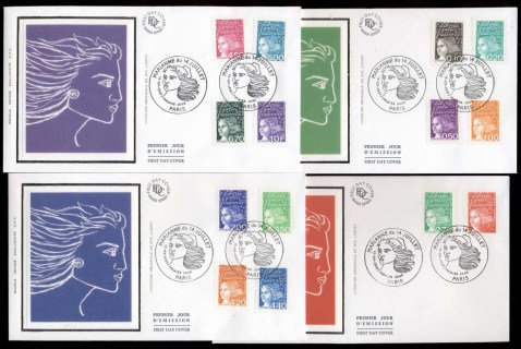 France-1997-Marianne-4x-FDC