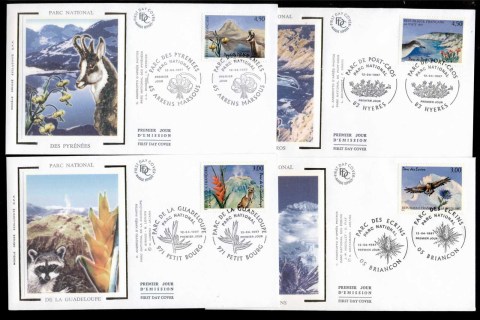 France-1997-National-parks-Wildlife-4x-FDC