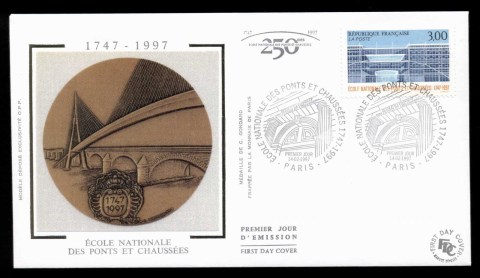 France-1997-School-of-Bridges-Highways-FDC