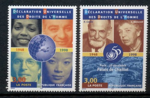 France-1998-Declaration-of-Human-Rights-50th-Anniversary-MUH