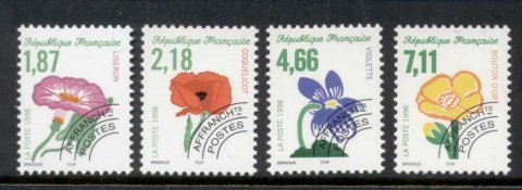 France-1998-Flowers-Precancels-MUH