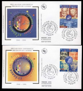 France-1998-Human-Rights-2x-FDC