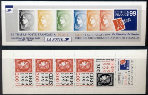 France-1999-Ceres-Stamp-Anniversary-Booklet-MUH