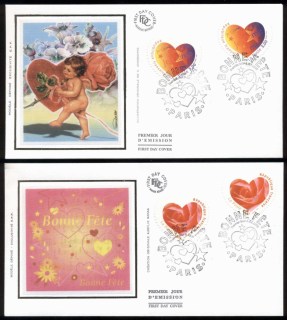 France-1999-Festival-Hearts-2x-FDC