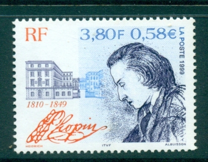 France-1999-Frederic-Chopin-MUH-lot36052