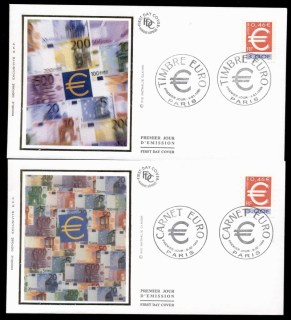 France-1999-Introduction-of-the-Euro-2x-FDC