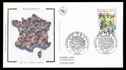 France-1999-National-Census-FDC