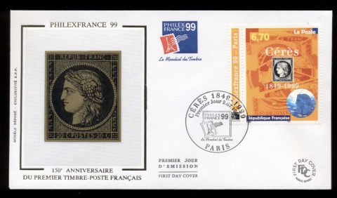 France-1999-Postage-Stamp-150th-Anniversary-FDC