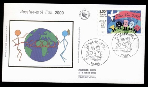 France-1999-Stamp-design-Contest-Winner-FDC