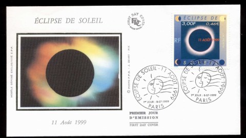 France-1999-Total-Solar-Eclipse-FDC