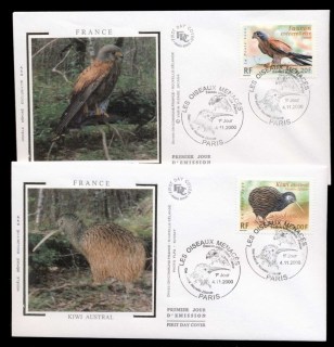 France-2000-Endangered-Birds-FDC