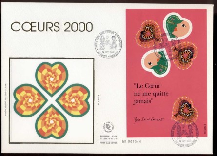 France-2000-Hearts-MS-St-Valentine-14-Feb-XLFDC