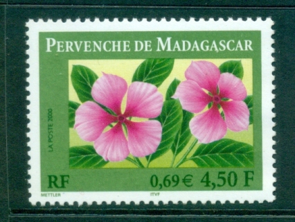 France-2000-Madagascar-PeriwinklesMUH-lot36066