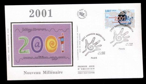 France-2000-Start-of-New-Millennium-FDC