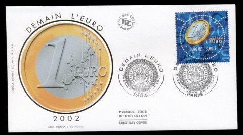 France-2001-Euro-Coin-FDC