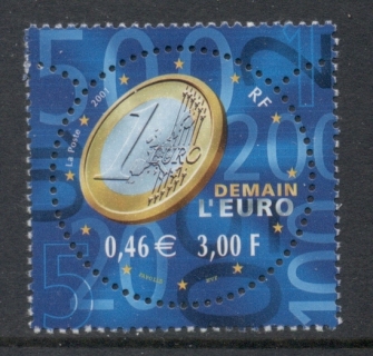 France-2001-Euro-Coin-MUH