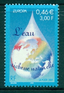 France-2001-Europa-Water-MUH-lot36092