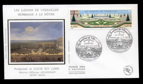 France-2001-Gardens-of-Versailles-FDC