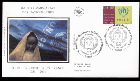 France-2001-Geneva-Convention-on-refugees-FDC