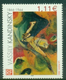 France-2003-Art-by-Vassily-Kandinski-1866-1944-MUH