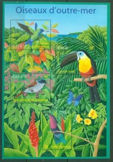 France-2003-Birds-from-the-French-Colonies-MS-MUH