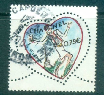 France-2005-Hearts-75c-FU-lot80131