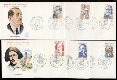 Francxe-1979-Famous-Men-Women-6x-FDC