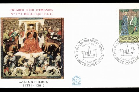France-1991-Gaston-Phebus-FDC