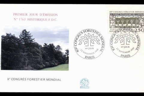 France-1991-World-Forestry-Congress-FDC