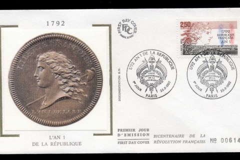 France-1992-First-French-Republic-FDC
