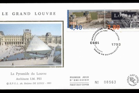 France-1993-Louvre-Museum-FDC