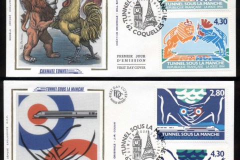 France-1994-Channel-Tunnel-2x-FDC