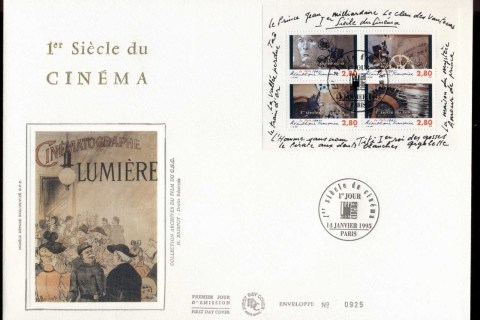France-1995-Cinema-Centenary-MS-Paris-XLFDC