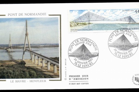 France-1995-Normandy-Bridge-FDC