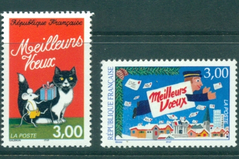 France-1997-Seasons-Greetings-MUH-lot36044