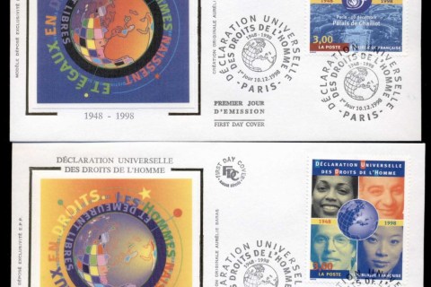 France-1998-Human-Rights-2x-FDC