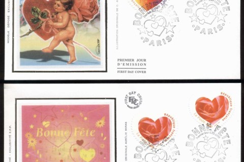 France-1999-Festival-Hearts-2x-FDC