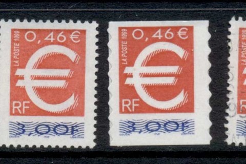 France-1999-Introduction-of-Euro-Currence-MUH-FU