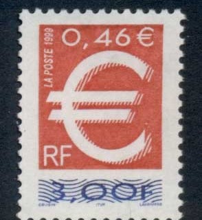 France-1999-Introduction-of-the-Euro-MUH France-1999-Introduction-of-the-Euro-MUH