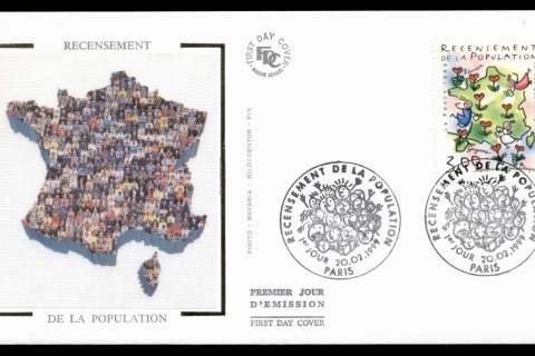 France-1999-National-Census-FDC