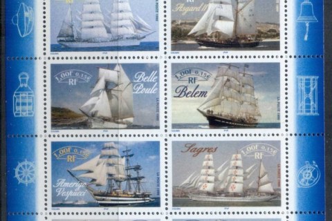 France-1999-Sailing-Ships-MS-MUH