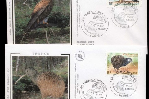 France-2000-Endangered-Birds-FDC