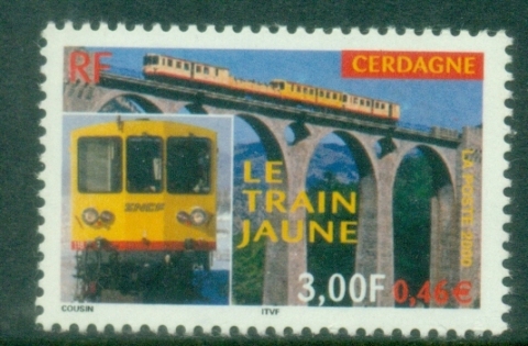 France-2000-The-100th-Anniversary-of-the-Yellow-Train-Cerdagne-MUH