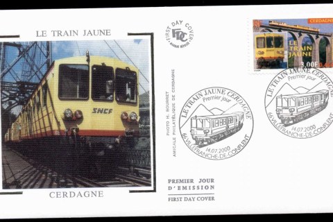France-2000-The-Yellow-Train-FDC