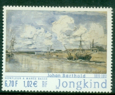 France-2001-The-110th-Anniversary-of-the-Death-of-Johan-Barthold-Jongkin-MUH