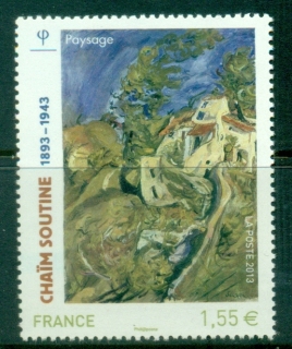 France-2013-Paintings-Paysage-by-Chaim-Soutine-1893-1943-MUH