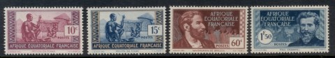 French Equatorial Africa 1944 Pictorials without RF