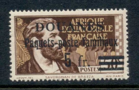 French Equatorial Africa 1940 Customs Opt