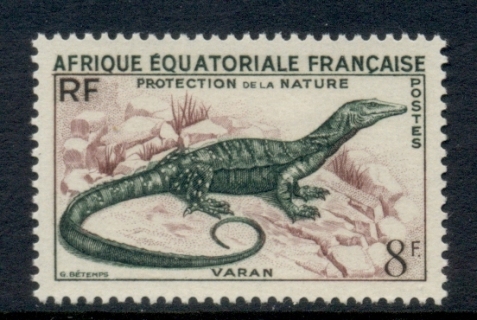 French Equatorial Africa 1955 Savannah Monitor